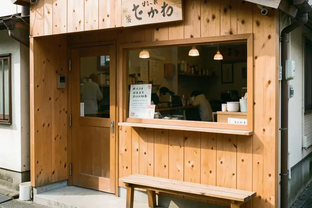 カフェの店舗外観